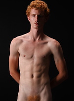 Red irish boy Shane shows cock