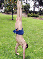 Ryan plays with cock