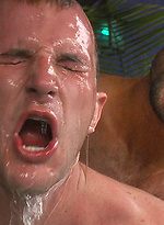 Two studs battle it out in a powerful and sexy grudge match that ends with the winner pounding the loser\'s ass in a hot tub.